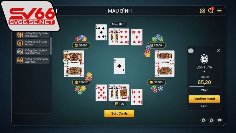 Chiến thuật hiệu quả trong cách sắp xếp bài Mậu Binh