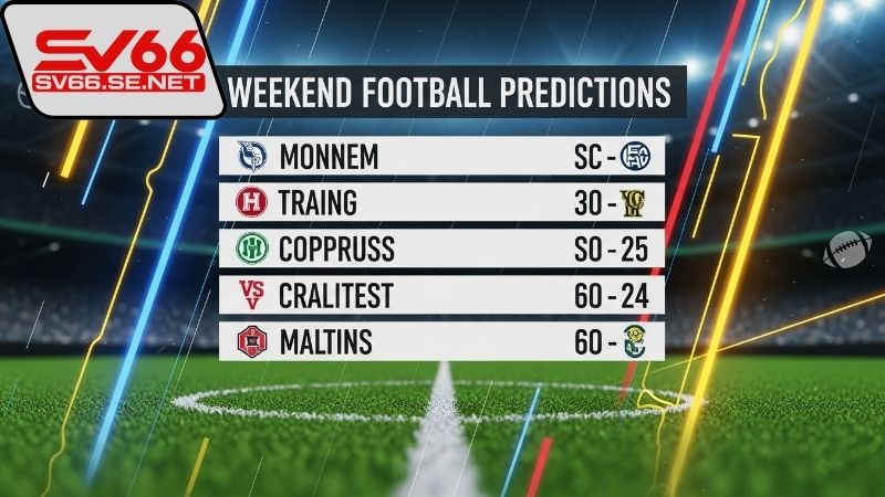 Phân tích trước khi dự đoán bóng đá cuối tuần